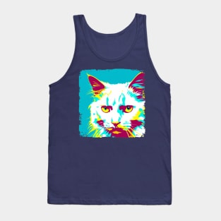 Turkish Angora Pop Art - Cat Lover Gift Tank Top